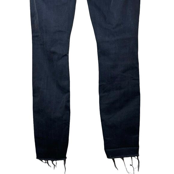 Mother Women’s The Looker Ankle Fray Jeans Guilty As Sin Size 24 - Picture 7 of 8